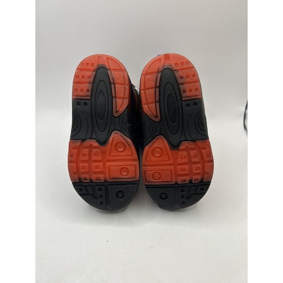 Marvel Spider-Man Light Up Boots (Toddler Size 7) Black Red Spider Man - Picture 2 of 7